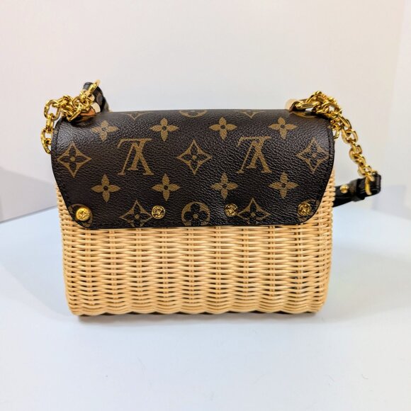 Louis Vuitton Damier Wicker Rattan Monogram Canvas Twist PM Shoulder Bag - Picture 2 of 16